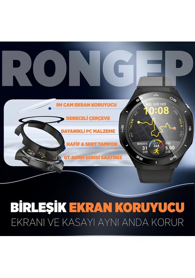 Huawei Watch Gt6 Pro 46mm İçin 2 Si 1 Arada Sert Polikarbonat Kasa Ve Ekran Koruyuculu Kılıf Dokunma Ve Netliği Etkilemeyen Çizilme Ve Darbe Önleyici Gt6 Pro Ekran Koruyucu Kılıfı Siyah Çok Renkli Huawei Watch Gt6 Pro 46mm İçin 2 Si 1 Arada Sert Polikarbonat Kasa Ve Ekran Koruyuculu Kılıf Dokunma Ve Netliği Etkilemeyen Çizilme Ve Darbe Önleyici Gt6 Pro Ekran Koruyucu Kılıfı Siyah Çok Renkli