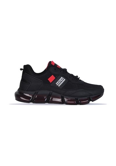 Wickers 2537 Syh-krmz Erkek Sneaker Ayakkabı Siyah