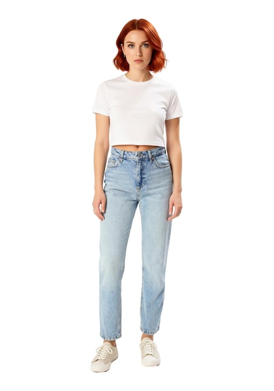 Ersefa Kadın Açık Yüksek Bel Straight Kesim Jean Pantolon Fonksiyonel Da mavi Ersefa Kadın Açık Yüksek Bel Straight Kesim Jean Pantolon Fonksiyonel Da mavi