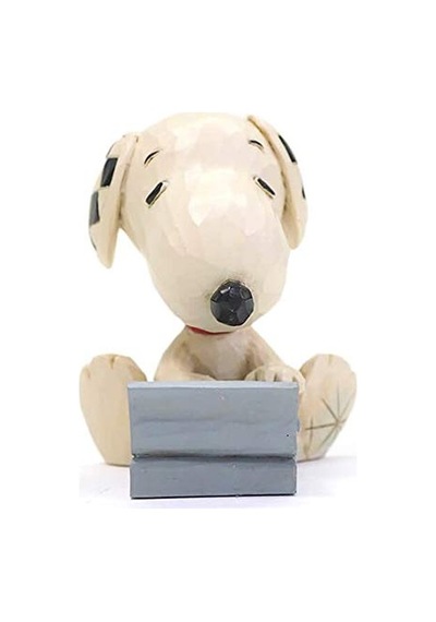 Jim Shore Peanuts Snoopy Yazma Minyatür Heykelcik, 7,5 Cm, Çok Renkli Diğer