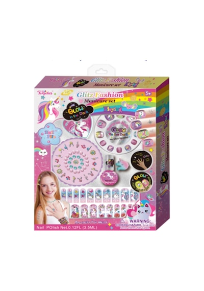 Tokidas Glitz Fashion Manicure Set /glow İn The Dark - Moda Manikür Seti / Karanlıkta Parlıyor T238gw