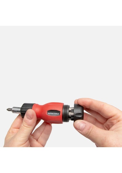 Alpha Tools 6 Bits Uçlu Mini Cırcır Tornavida