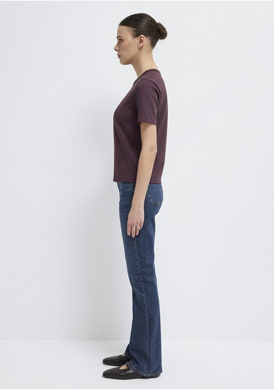 Mavi - Bordo Basic Tişört 1614067-70223 Bordo