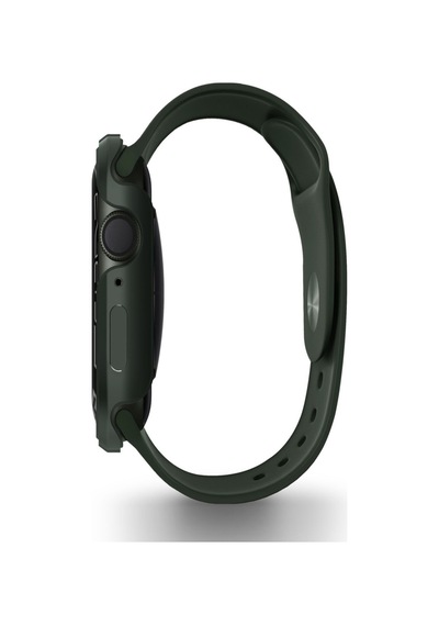 Apple Uyumlu  Watch 45mm Kasa Koruyucu Metalik Görünüm Valencia Serisi Camlı Kasa