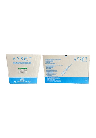 Ayset 10 ML 0.80*38MM Enjektör YEŞİL( 21G * 1 1/2) 150 Adet