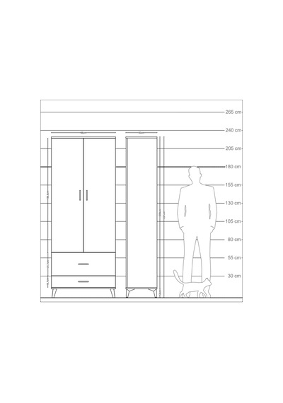 Arges Dolap 2 Raflı 2 Çekmeceli Tek Askılı 88x30x221 Çam-çam Çam Arges Dolap 2 Raflı 2 Çekmeceli Tek Askılı 88x30x221 Çam-çam Çam