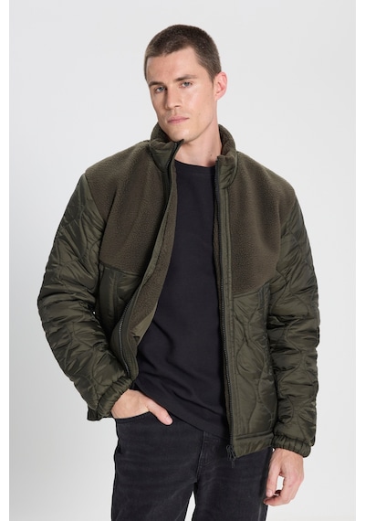 Wrangler Regular Fit Normal Kesim Sherpa Detaylı Haki Kapitone Mont W242644801 Khaki