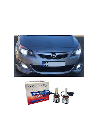 Opel Astra J Led Xenon Kısa Far Ampulü H7 Duo Yeni Seri Beyaz 2009+