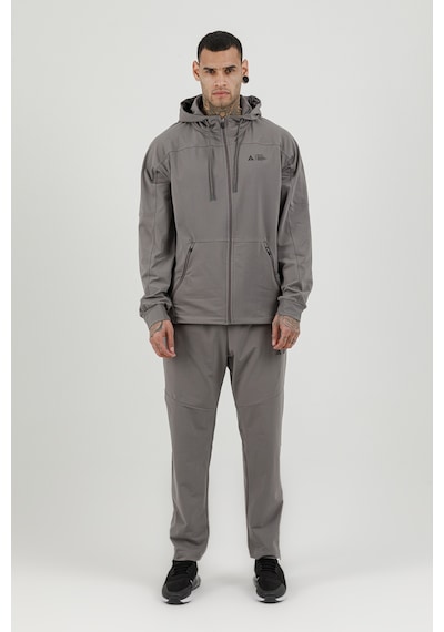 Airlife Sportswear Tam Boy Fermuarlı Erkek Kapüşonlu Eşofman Takımı Gri