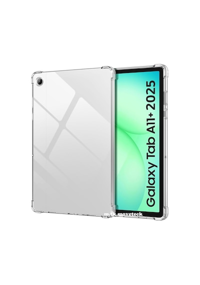 M.tk Moveteck A11+ İle Uyumlu Tablet Kılıfı, Köşe Korumalı, Antishock Şeffaf Silikon, Beyaz Sku: Smgstk1bc13cd44a Arka Kapak