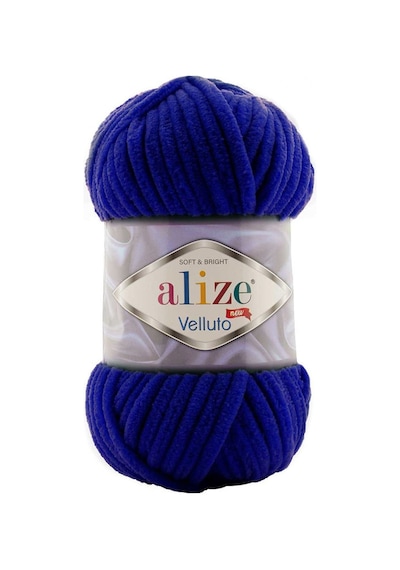 Alize Velluto 360 Lacivert Kadife El Örgü İpi