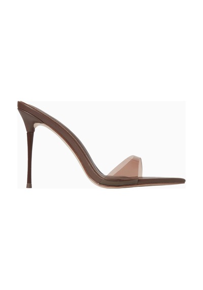 Femme La Azúcar 105 Pvc-vegan Deri Kahverengi Kadın Mule Sandalet Şık Ve Zarif 6