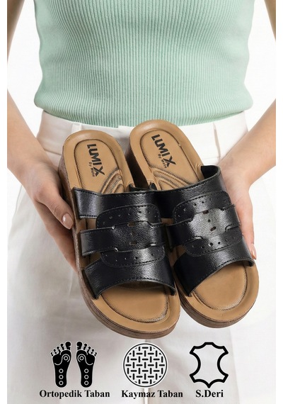 N Moda Kadın Ultra Yumuşak Soft Taban Dolgu Topuk Ortopedik İçi Pedli Günlük Anne Terliği Siyah Kare Toka N Moda Kadın Ultra Yumuşak Soft Taban Dolgu Topuk Ortopedik İçi Pedli Günlük Anne Terliği Siyah Kare Toka