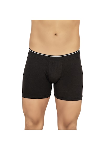 Özkan Underwear Özkan 11256 3'lü Paket Erkek Premium Kumaş Modal Pamuklu Esnek Yumuşak Boxer Şort Siyah