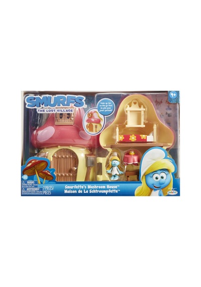 Şirinler Figürlü Mantar Ev Oyun Seti Smurfette's Mushroom Houe