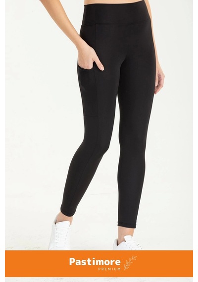 Enenstyle Fashıon Boutıque Yeni Sezon Kadın Cepli Konfor Modeli Tayt Yüksek Bel Toparlayıcı Korse Push Up Özelllikli Tayt Siyah SiYAH