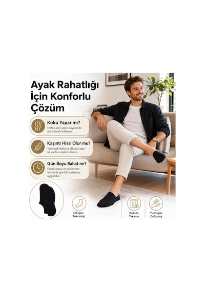 Çorap Giyim Erkek Bambu 12 Li Dikişsiz Babet Çorap Siyah Beyaz Gri Görünmez Sneaker Çorap Nefes Alan Yumuşak Çok Renkli