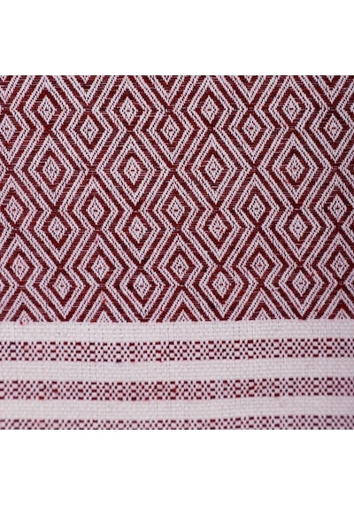 Buldan İşi Kolları Örten Pamuklu Tekli Koltuk Berjer Örtüsü 180x150 Cm Pamuk Dokuma Mürdüm Mürdüm