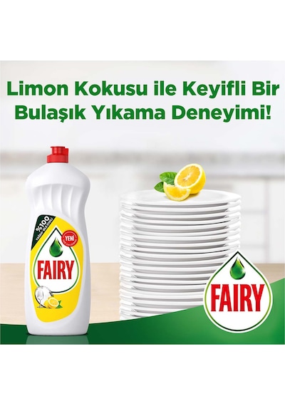 Fairy Limon Kokulu Sıvı Bulaşık Deterjanı 4 x 1350 ML