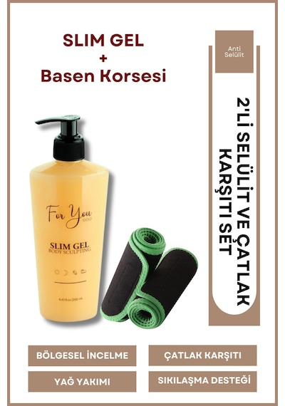 Slim Jel --sıkılaştırıcı-toparlayıcı-çatlak Ve Selülit Kremi Termal Basen Korsesi