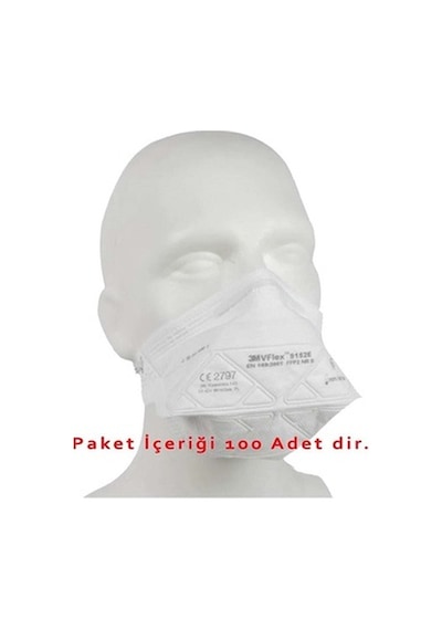 3M 9152E Vflex Ffp2 Ventilsiz Toz Ve Sis Maskesi 100'Lü