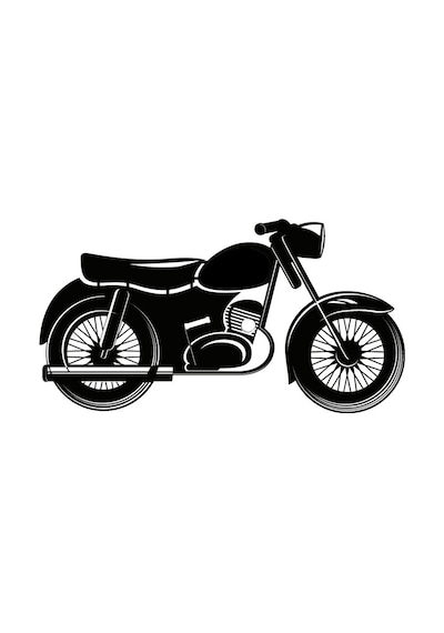 Klasik Motosikletler Model 4 Oto Özel Yeni Sticker 40 X 20 Cm