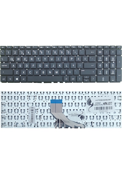 HP Uyumlu 15-da1021nt 5QS63EA, 15-da1044nt 6LF90EA Klavye (Siyah)
