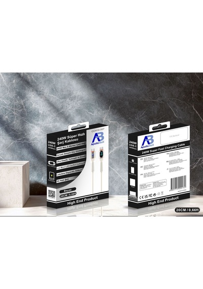 Apollobell Cch10-007 240w Süper Hızlı Şarj Kablosu