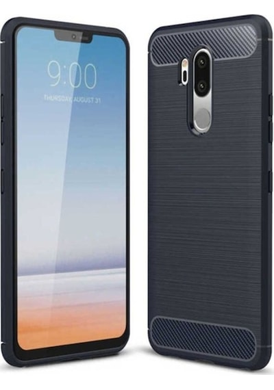 LG Uyumlu G7 Kılıf Zore Room Silikon Kapak Lacivert