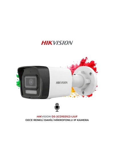 Ds-2cd1021g2-lıuf 2mp 2.8mm Poe Mikrofonlu Güvenlik Kamerası