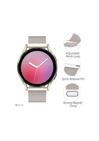 Novstrap Huawei Watch Gt5 46mm Gt5 Pro Gt4 46mm Gt3 46mm Gt3 Pro Gt3 Se Gt2 İle Uyumlu Kordon 22mm Metal Hasır Çelik Kayış