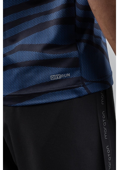 Maraton Regular Erkek Bisiklet Yaka Saks T-shirt Saks