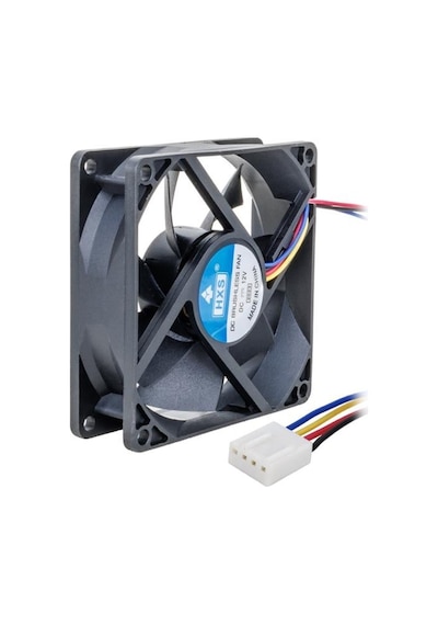 Pm-5137 12v 80x80x25mm 8x8 12 Volt 4 Kablolu Soketli Dc Pc Fan