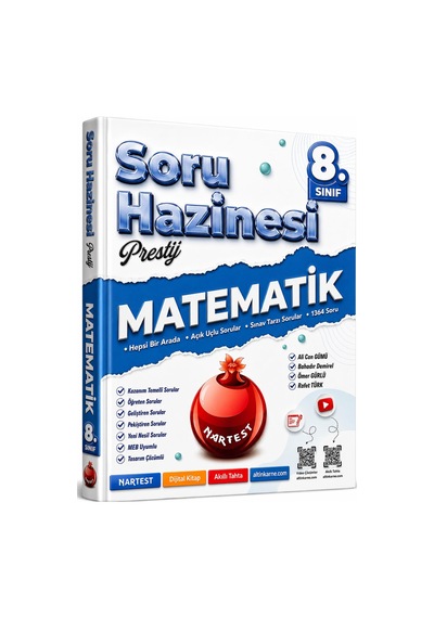 Nartest Yayınları 8. Sınıf Fen Bilimleri Ve Matematik Soru Hazinesi Seti 2 Kitap