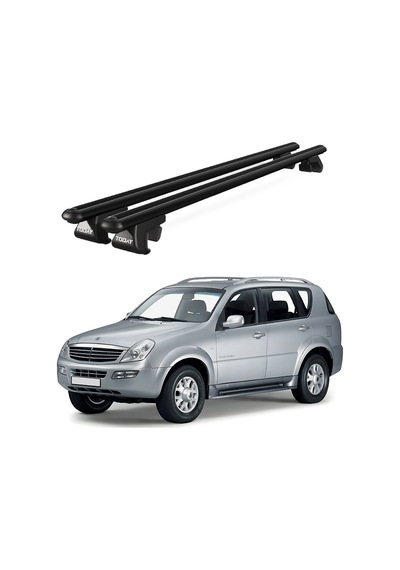 Venüs Ssangyong Rexton Mkı 2001-2006 Uyumlu Siyah Ara Atkı Port Bagaj Tavan Barı
