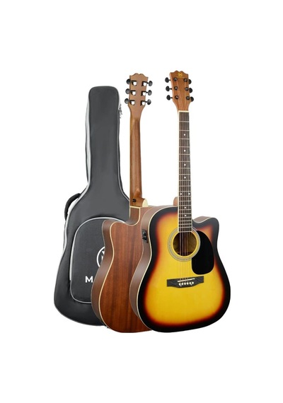 Maxword Mcg-750sb-amp Kaliteli Eq 25w Amfili Elektro Akustik Gitar Seti