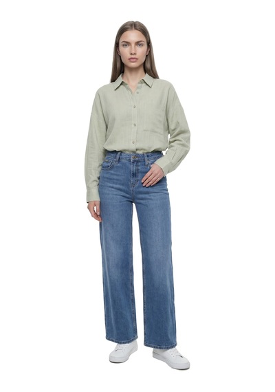 LOFT Bella Regular Fit Kadın Pantolon Lf2038793 Q1.v1 Denim