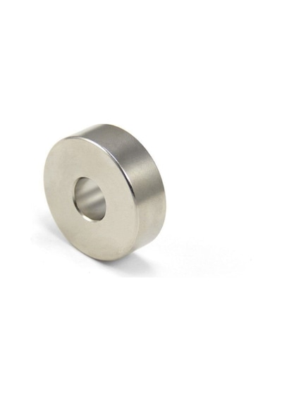 Mıknatıs, Çap 25mm X Del.çapı 6mm X Kalınlık 10mm Güçlü Delikli Neodyum Mıknatıs