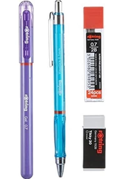 Versatil Kalem Seti Rotring Visuclick 0.7 Mm Mavi + Jel Kalem