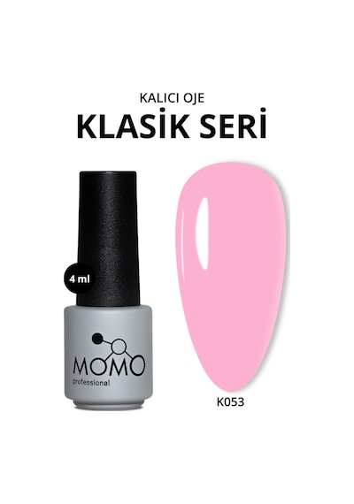 Momo Professional Kalıcı Oje K054 Pamuk Şeker Pembesi 4 Ml