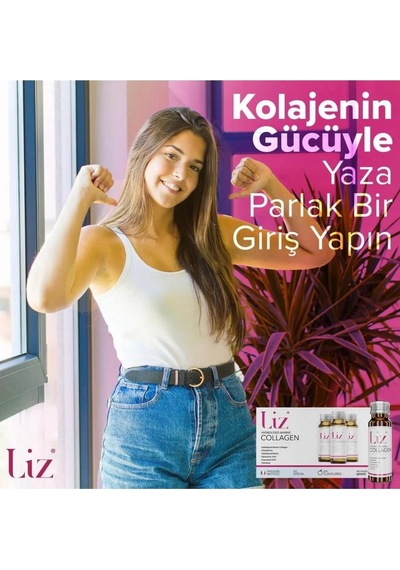 Liz Marine Collagen 10 Shot X 50 Ml Cilt, Saç Ve Tırnak Sağlığı Için Hidrolize Deniz Kolajeni