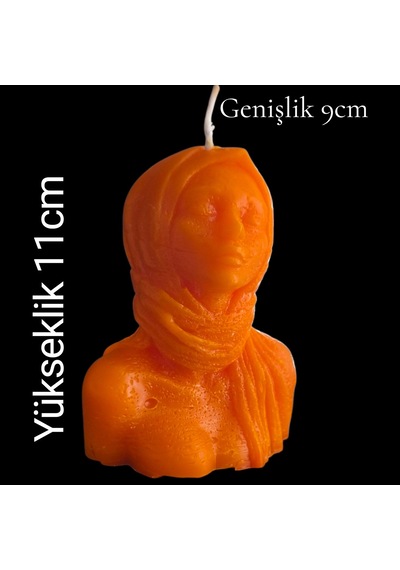 Dekoratif Kadın Figürlü Kokulu Mum Çok Renkli