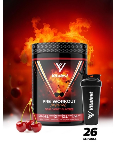 Pre Workout Imperial 468 G Vişne Aromalı 5g Beta Alanin, 4.5g Sitrülin, 2g Kreatin