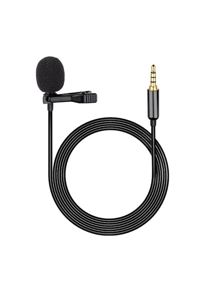 Suntek Portatif Yaka Mikrofonu Stereo 3.5mm Jak Yaka Mikrofonu Ve