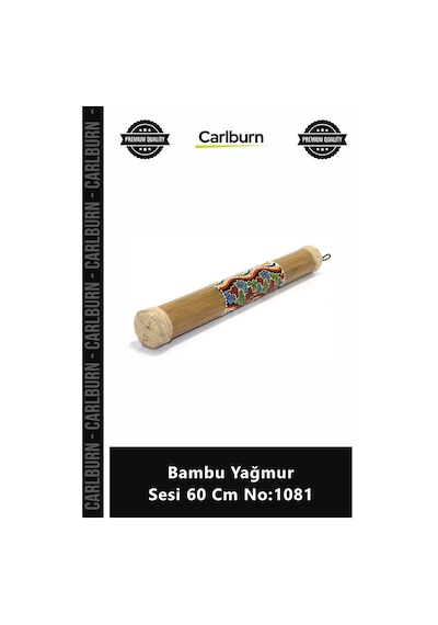 Özel Üretim El Yapımı Dekoratif Rahatlatıcı Meditasyon Müzik Aleti Bambu Yağmur Sesi 60 Cm No1081