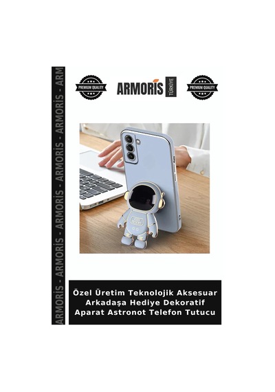 Özel Üretim Teknolojik Aksesuar Arkadaşa Hediye Dekoratif Aparat Astronot Telefon Tutucu