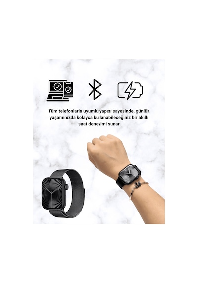 Sq-16 Mini Series 10 Akıllı Saat Spor Modları, Bildirim Ve Müzik Kontrolü