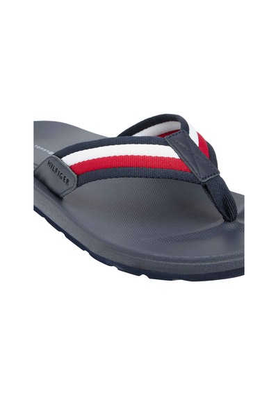 Tommy Hilfiger Erkek Marka Logolu Günlük Kullanıma Uygun Mavi Terlik Fm0fm05803 0gy
