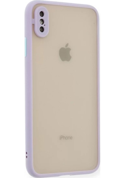 Newface Apple iPhone Uyumlu Xs Max Kılıf Montreal Silikon Kapak - Mor Diğer
