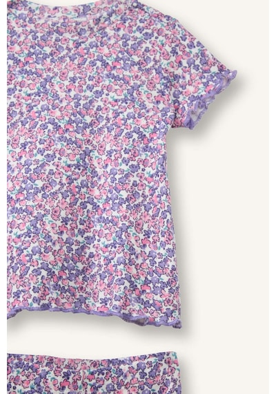 Defacto 2li Pijama Takımı Kız Bebek H5503a526smpr141 Mor-pr141